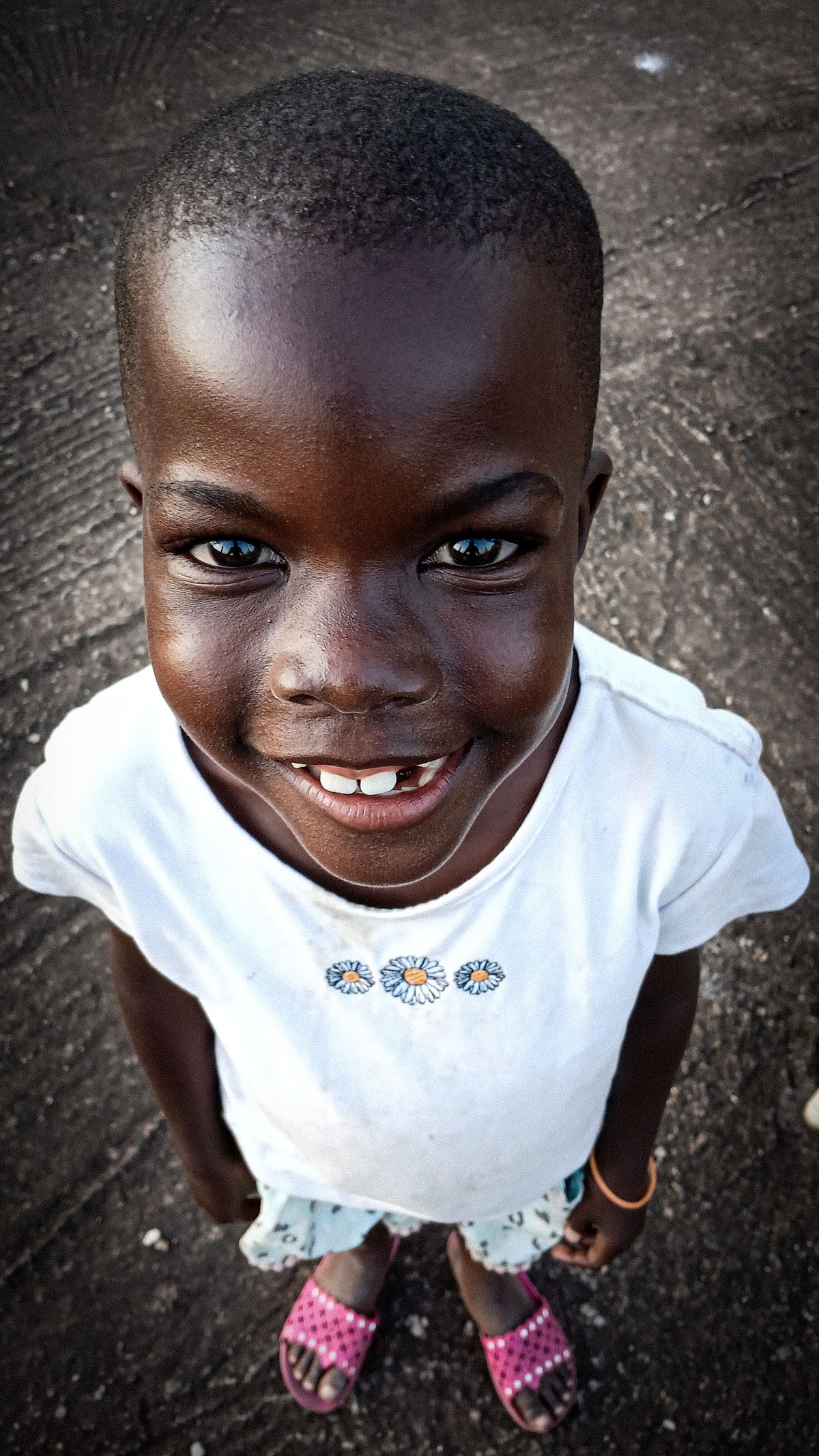 A happy, smiling child